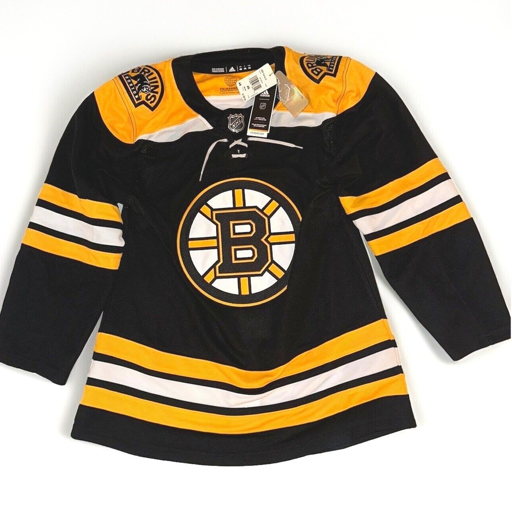 Adidas Boston Bruins NHL Jersey 46 Black Primegreen Authentic Home GT5606 Hockey